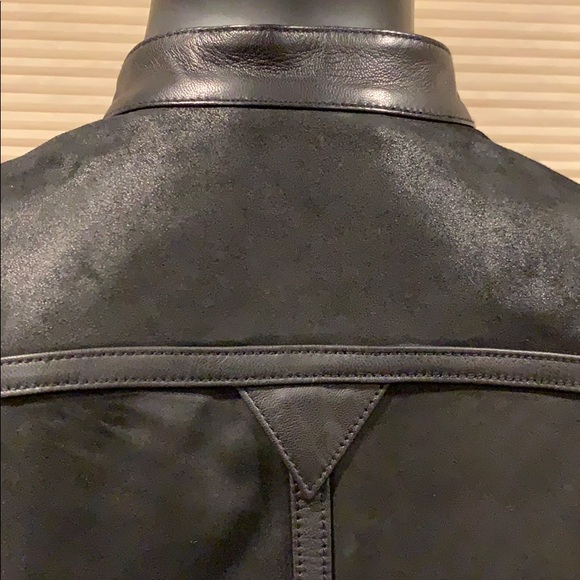 John Varvatos men’s leather racer jacket size L - Picture 7 of 14